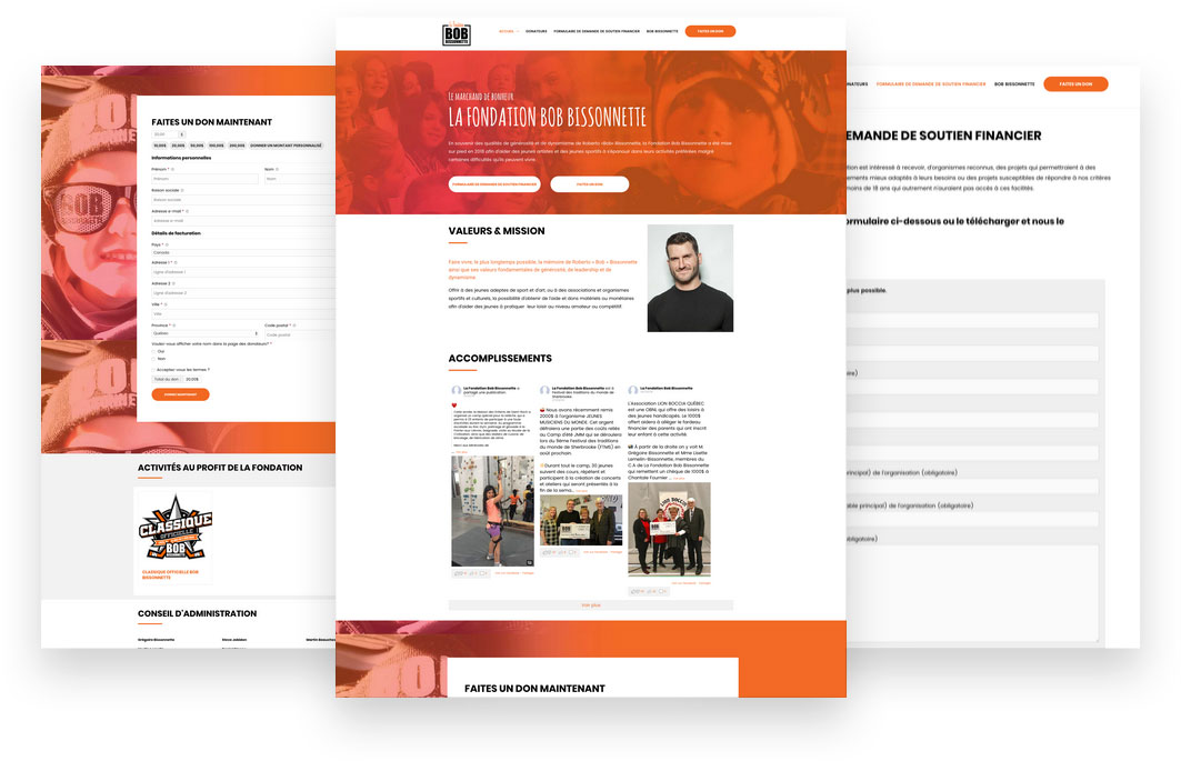 Fondation Bob Bissonnette - site web